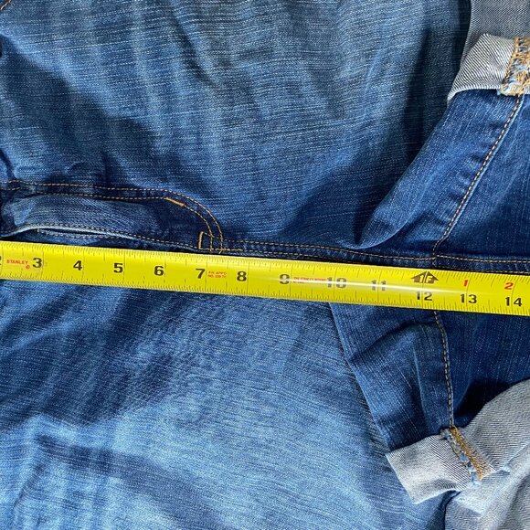 Torrid Feel the Fit Denim Bermuda Short Women's 26 Vintage Stretch Blue Casual - Picture 10 of 13